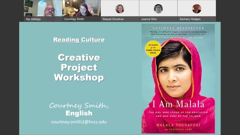 Thumbnail for Spring 2022 - Reading Culture's Project Workshop #1 (Part I)
