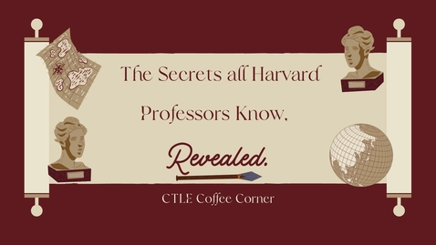 Thumbnail for entry The Secrets all Harvard Professors Know,  Revealed.