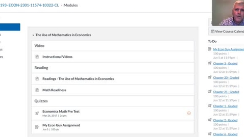 Thumbnail for ECON 2301 Introduction and Orientation