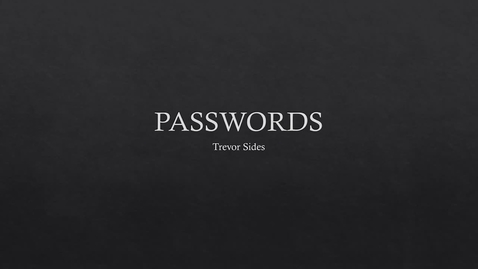 Thumbnail for Passwords