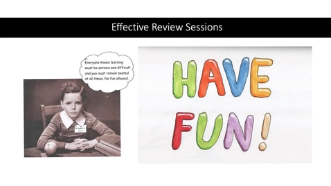 Thumbnail for entry Effective and Engaging Review Sessions - Part 1 of 2