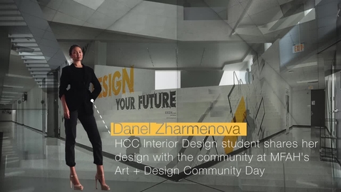 Thumbnail for entry Danel Zharmenova shares her design at Museum of Fine Arts Houston