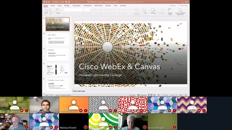 Thumbnail for entry Cisco Webex  - 31 Mar 2020 13:11 - Faculty Video Lounge.mp4