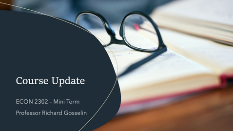Thumbnail for Course Update Wednesday, May 19, 2021