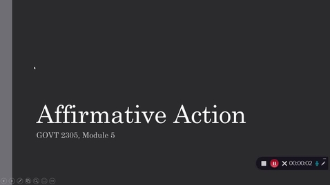 Thumbnail for entry Affirmative Action, September 2020