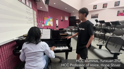 Thumbnail for Yunxuan Zhu Practice with HCC Voice Professor, Hope Shiver