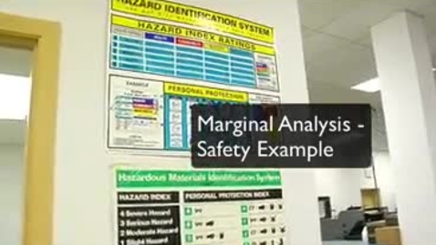 Thumbnail for entry Marginal Analysis - Safety Example