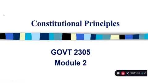 Thumbnail for entry Constitutional Principles, September 2020