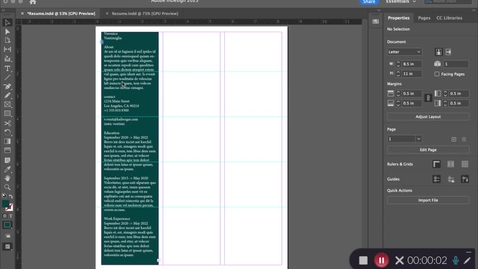Thumbnail for ACS - InDesign Resume PT3