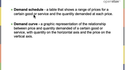 Thumbnail for entry Chapter 3 - Demand and Supply 3.1B