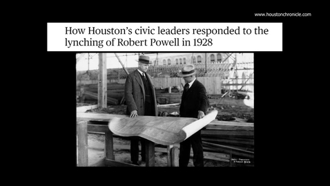 Thumbnail for HCC Beat - Black History Speaker: Robert Powell Lynching of 1928