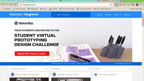Thumbnail for Downloading a file from Thingiverse