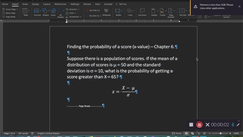 Thumbnail for Chapter 6: Quick Video on Finding the Probability of Scores