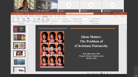 Thumbnail for entry History Speakers Series Presents Beth Allison Barr, Ph.D.-20210303 2131-1