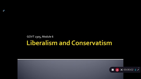Thumbnail for entry Liberalism and Conservatism, September 2020