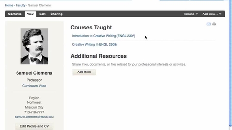 Thumbnail for Archive a Course Syllabus on the Learning Web