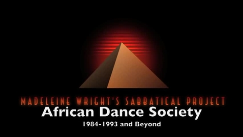 Thumbnail for entry History of African Dance Society at HCC