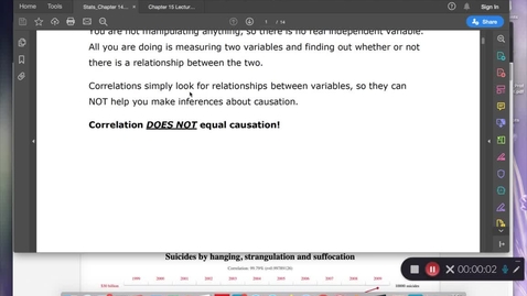 Thumbnail for entry Chapter 14: Pearson Correlation