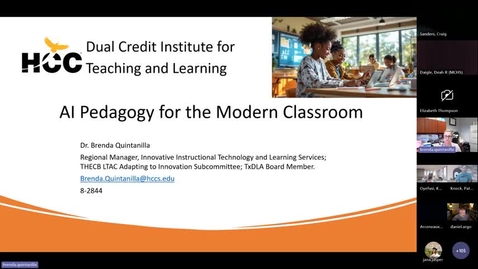 Thumbnail for Dual Credit Institute for Teaching and Learning 2025: Transformative AI Pedagogies for Modern Classrooms