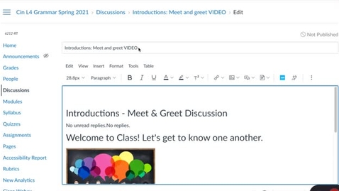 Thumbnail for Meet and Greet Instructions - January 18th 2021, 12:43:40 pm