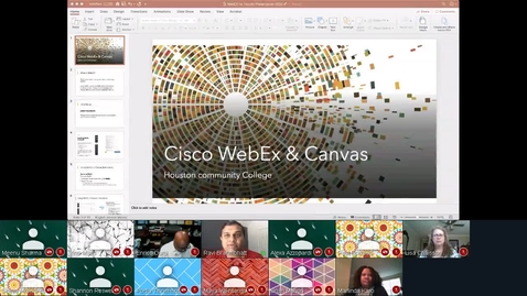 Thumbnail for WebEX on Canvas - 25 Mar 2020 - Faculty Video Lounge.mp4
