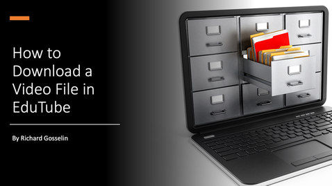 Thumbnail for How to Download a File in Edutube