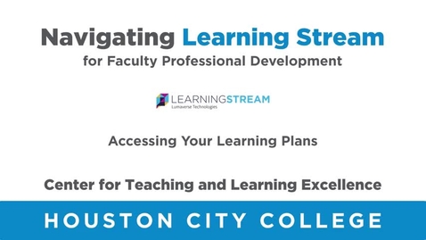 Thumbnail for How to Access Your Learning Plans in Learning Stream