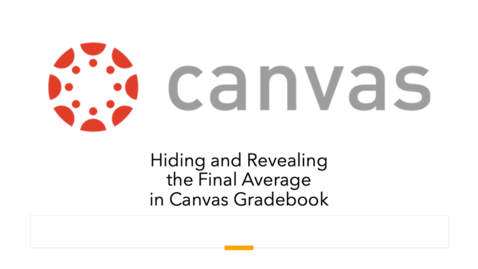 Thumbnail for Hiding and Revealing Final Average Scores