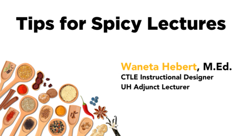 Thumbnail for entry CTLE Coffee Corner: Tips for Spicy Lectures