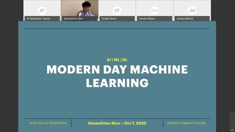 Thumbnail for Modern Day Machine Learning - Gansaikhan Shur