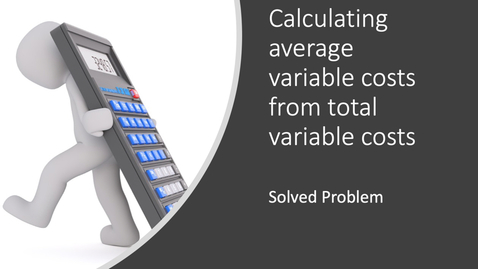 Thumbnail for entry Calculating AVC from TVC