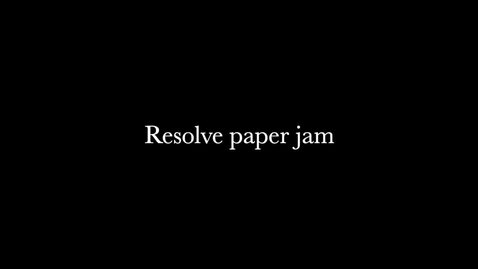 Thumbnail for Resolve Paper Jam