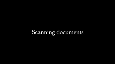 Thumbnail for entry Scanning Documents