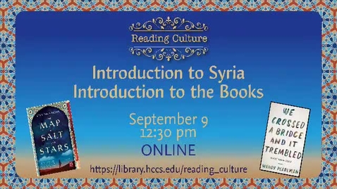 Thumbnail for Reading Culture Fall 2020: Introduction to We Crossed a Bridge and it Trembled