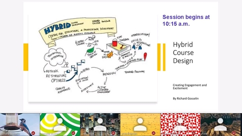 Thumbnail for entry Hybrid Course Design - Creating Engagement and Excitement