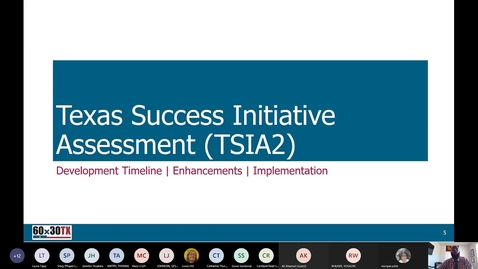 Thumbnail for Session O: TSI Updates