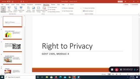 Thumbnail for Right to Privacy, September 2020