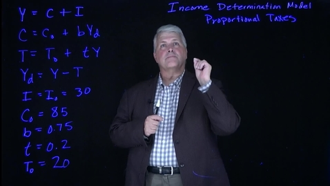 Thumbnail for Income Determination Model - Proportional Taxes