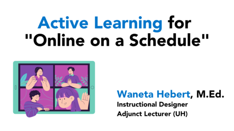 Thumbnail for entry CTLE Coffee Corner - Active Learning for &quot;Online on a Schedule&quot;