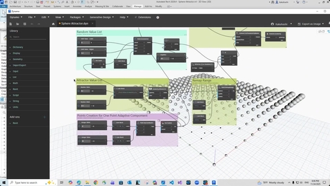 Thumbnail for "Dynamo for Revit" - Attractor-Bubble-Shape