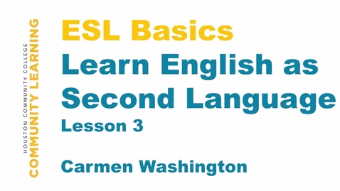 Thumbnail for entry ESL Lesson 3 - Community Learning