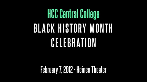 Thumbnail for Black History Month Celebration 2012