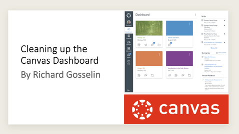 Thumbnail for entry Cleaning Up the Canvas Dashboard