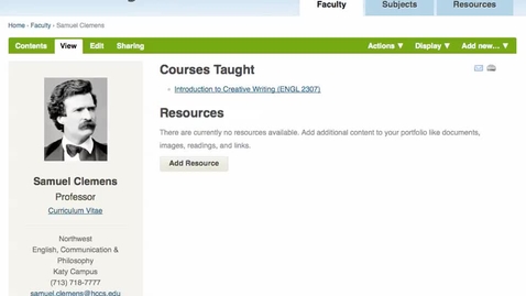 Thumbnail for Adding Additional Courses to Your Portfolio