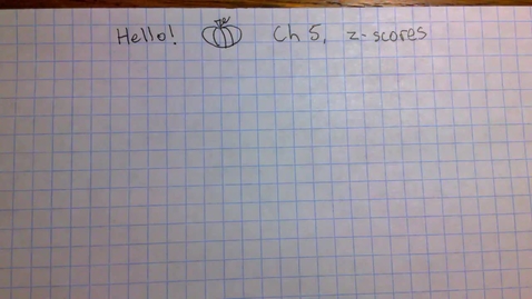 Thumbnail for Chapter 5: Z-Scores