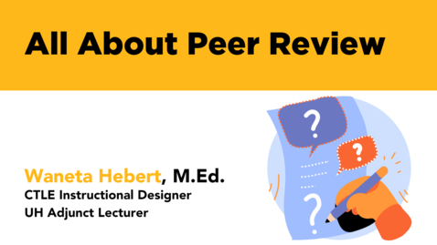 Thumbnail for CTLE Coffee Corner Peer Review