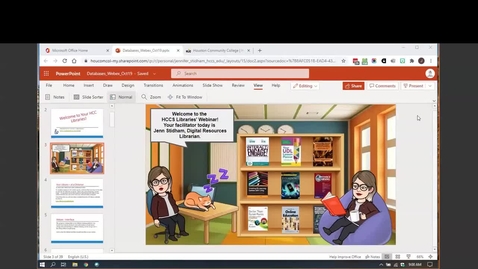 Thumbnail for HCC Library Webinar - Quick Tour