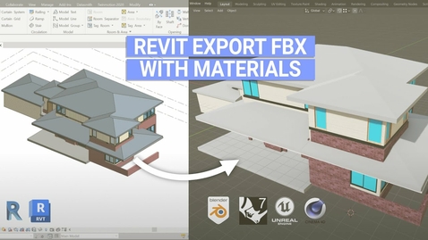 Thumbnail for Revit how to export FBX with materials
