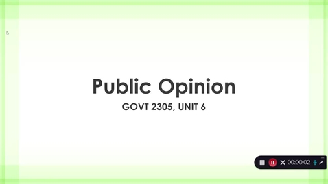 Thumbnail for entry Public Opinion, September 2020