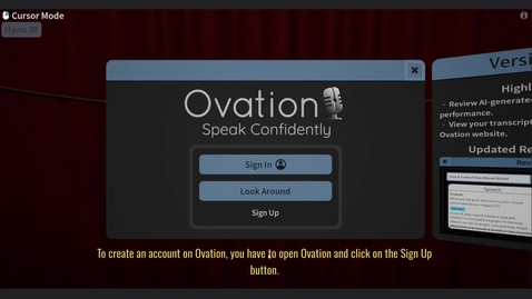Thumbnail for How to Sign Up on Ovation